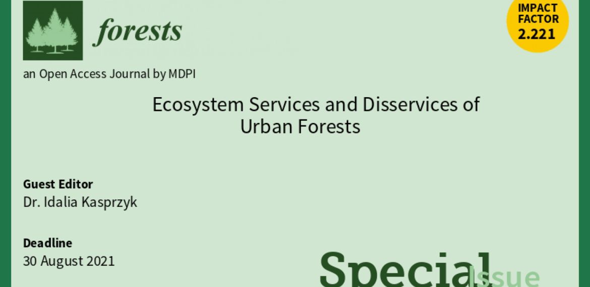 Baner reklamowy - logo czasopisma forests