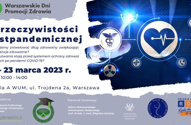 Plakat Warszawskie dni promocji zdrowia