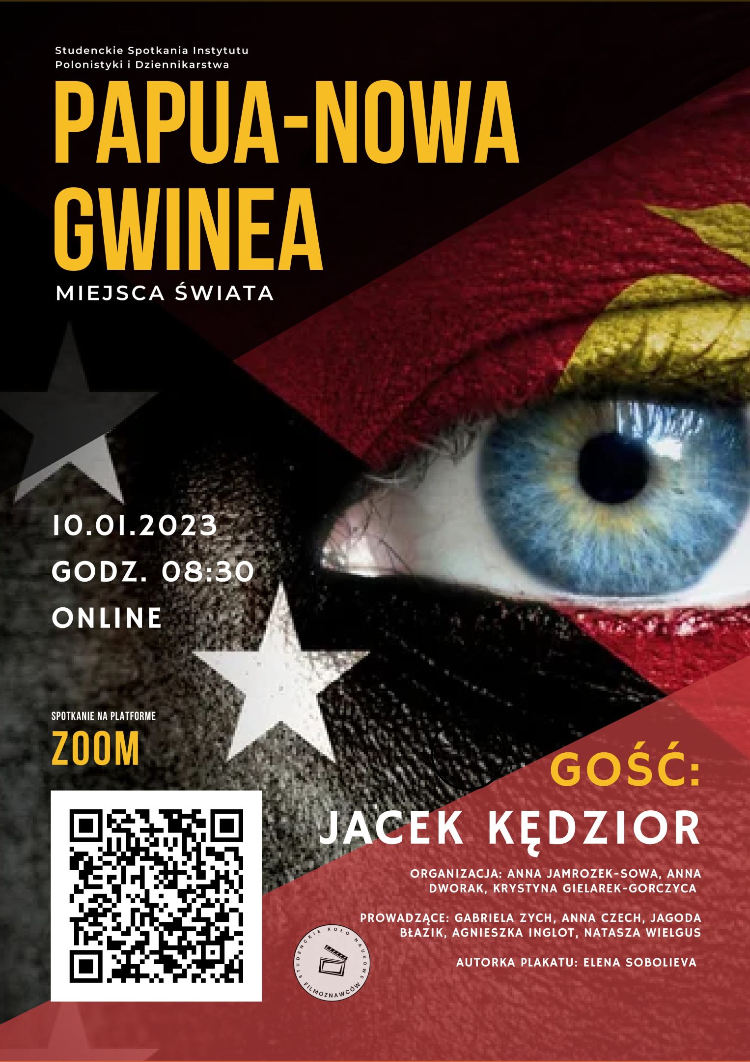 Studenckie Spotkania Instytutu Polonistyki i Dziennikarstwa. Miejsca świata Papua-Nowa Gwinea - plakat