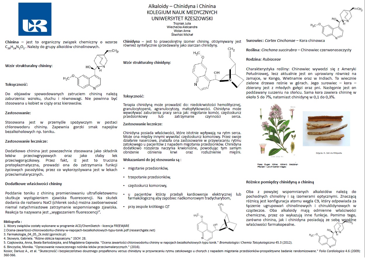 ALKALOIDY-CHINIDYNA-I-CHININA UR Cell Biochemistry Student Scientific Circle