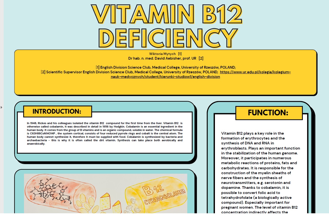 VITAMIN-B12-DEFICIENCY - UR Cell Biochemistry Student Scientific Circle